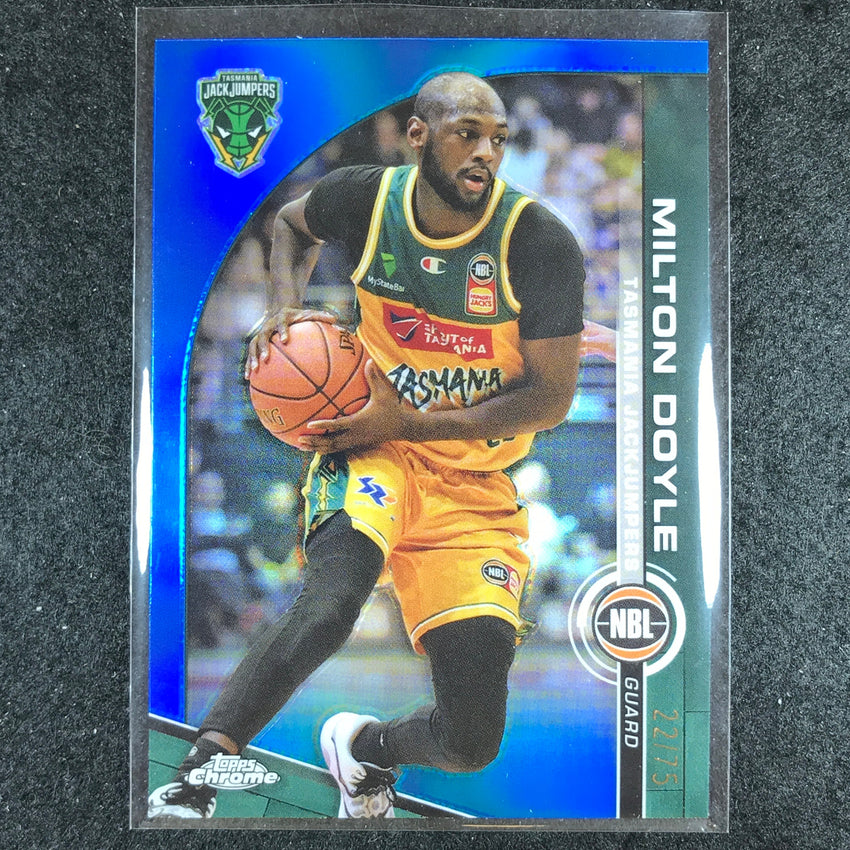 2023-24 Topps Chrome NBL MILTON DOYLE Base Blue 22/75 #99