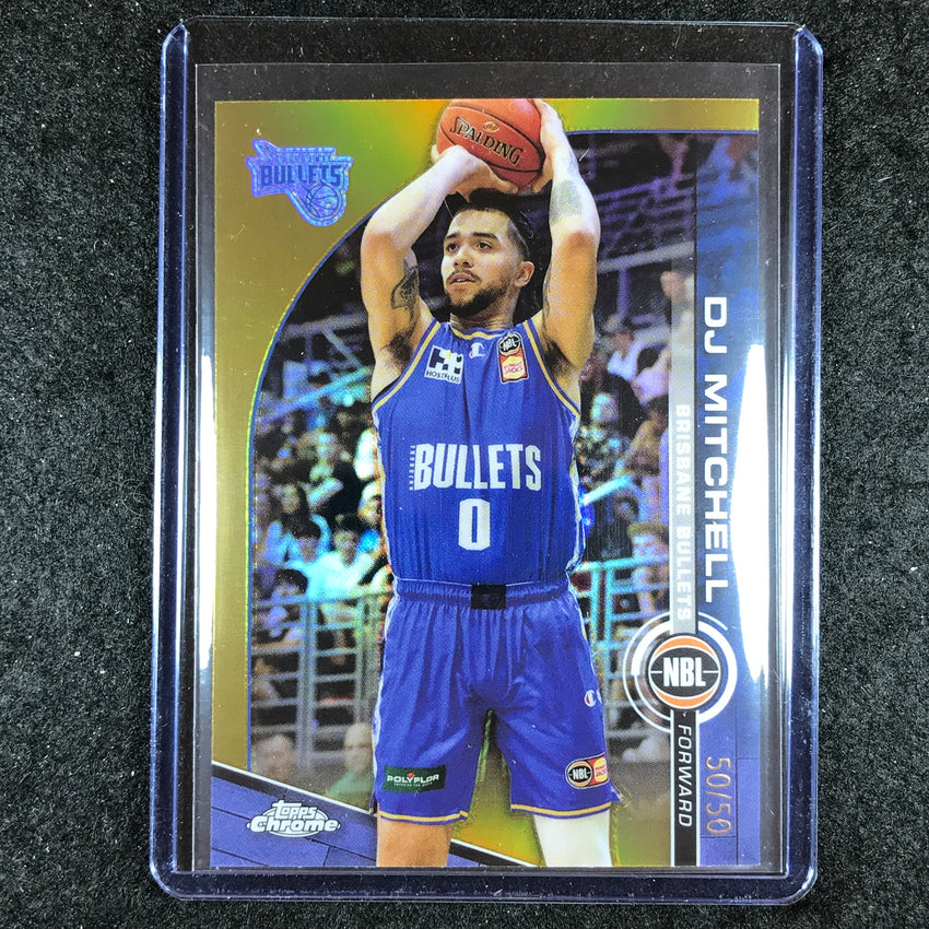 2023-24 Topps Chrome NBL DJ MITCHELL Base Gold 50/50 #12