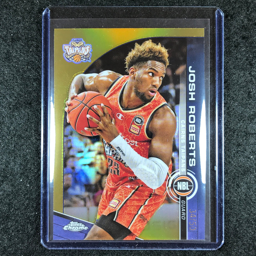 2023-24 Topps Chrome NBL JOSH ROBERTS Base Gold 34/50 #21