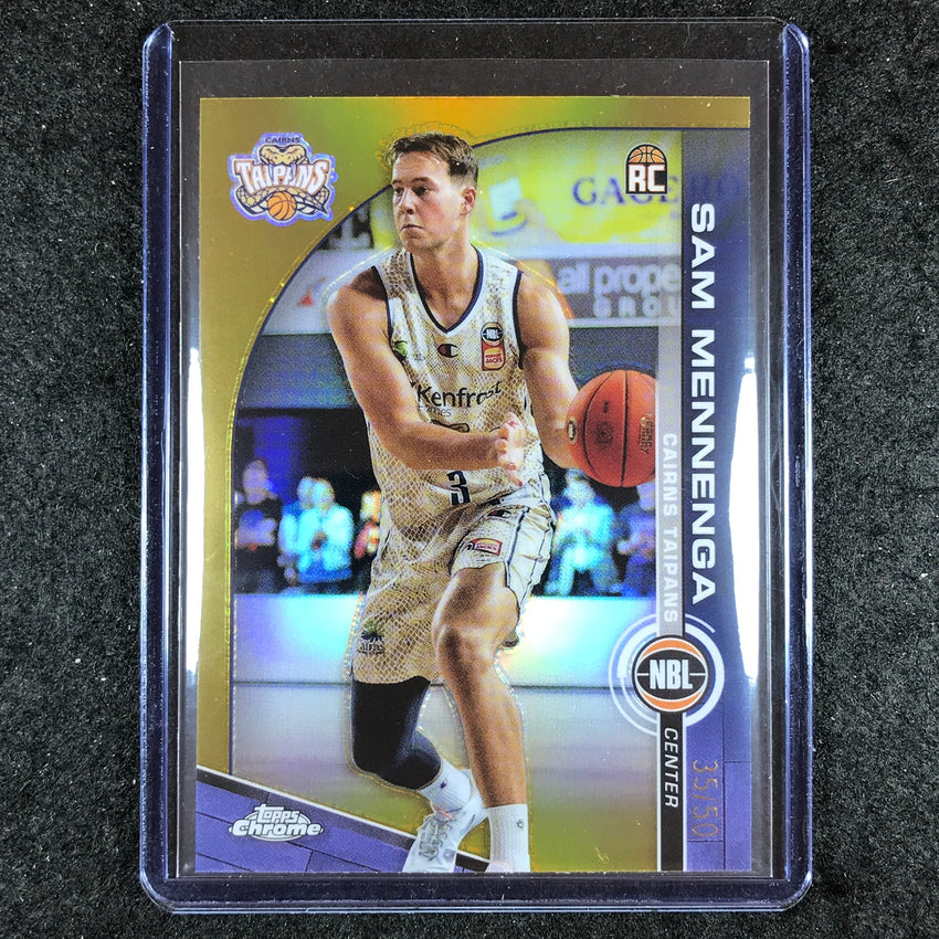 2023-24 Topps Chrome NBL SAM MENNENGA Rookie Base Gold 35/50 #27