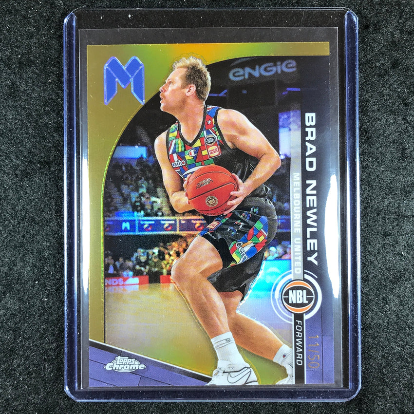 2023-24 Topps Chrome NBL BRAD NEWLEY Base Gold 11/50 #43