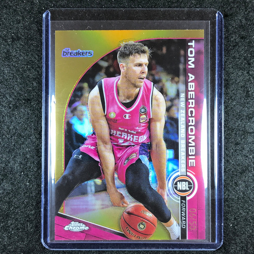 2023-24 Topps Chrome NBL TOM ABERCROMBIE Base Gold 6/50 #59