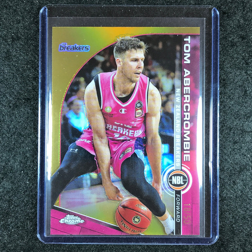 2023-24 Topps Chrome NBL TOM ABERCROMBIE Base Gold 18/50 #59