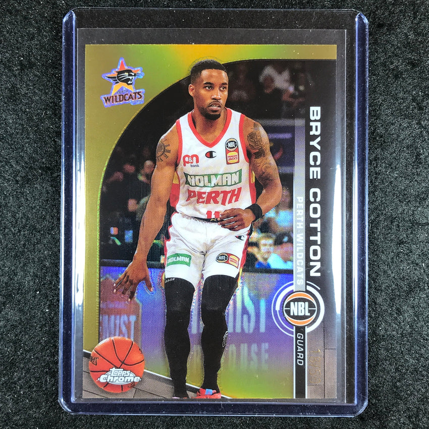 2023-24 Topps Chrome NBL BRYCE COTTON Base Gold 18/50 #63