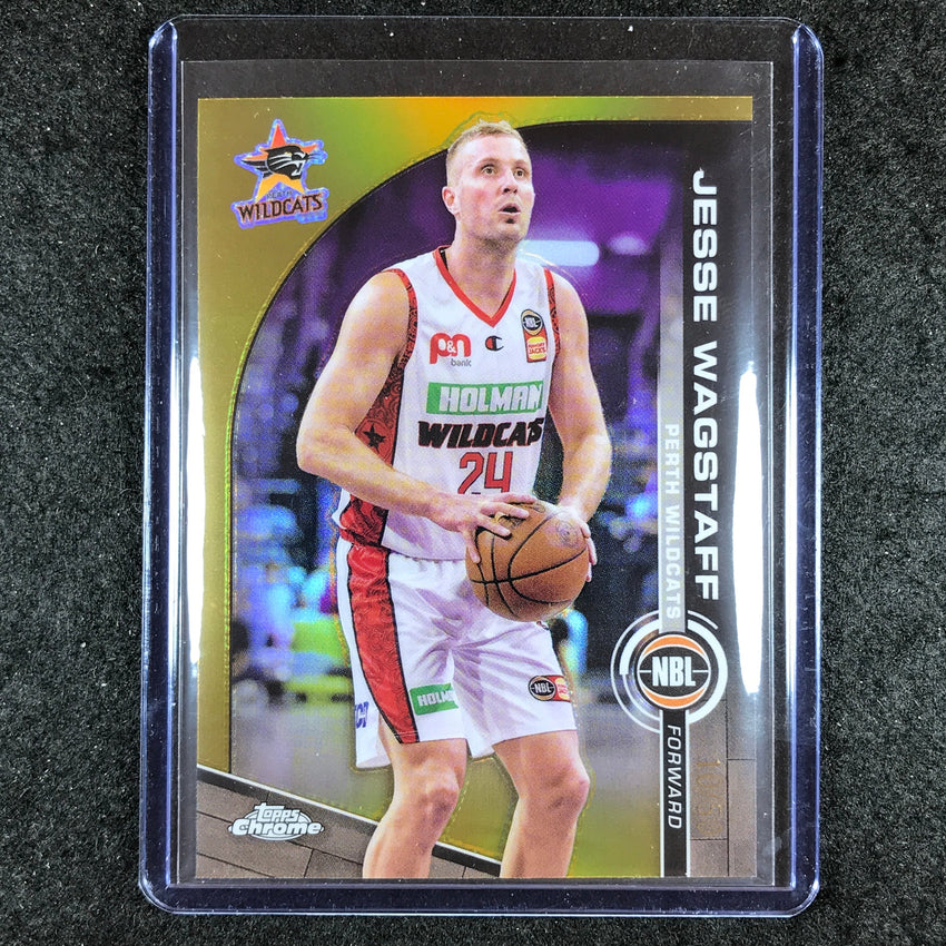 2023-24 Topps Chrome NBL JESSE WAGSTAFF Base Gold 10/50 #67