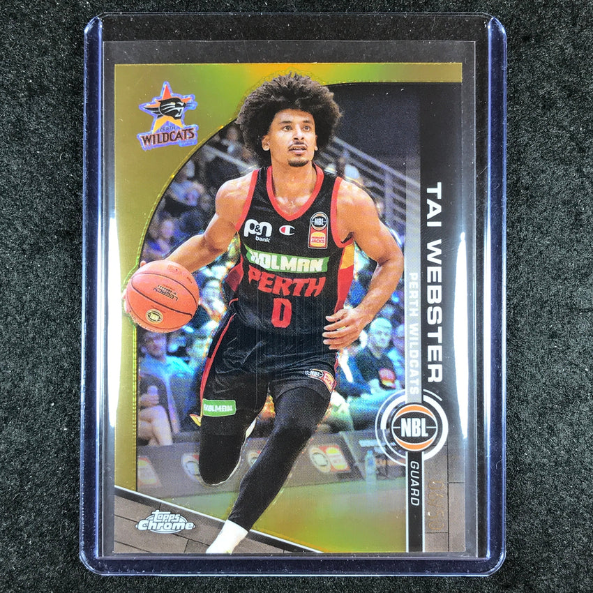 2023-24 Topps Chrome NBL TAI WEBSTER Base Gold 6/50 #70