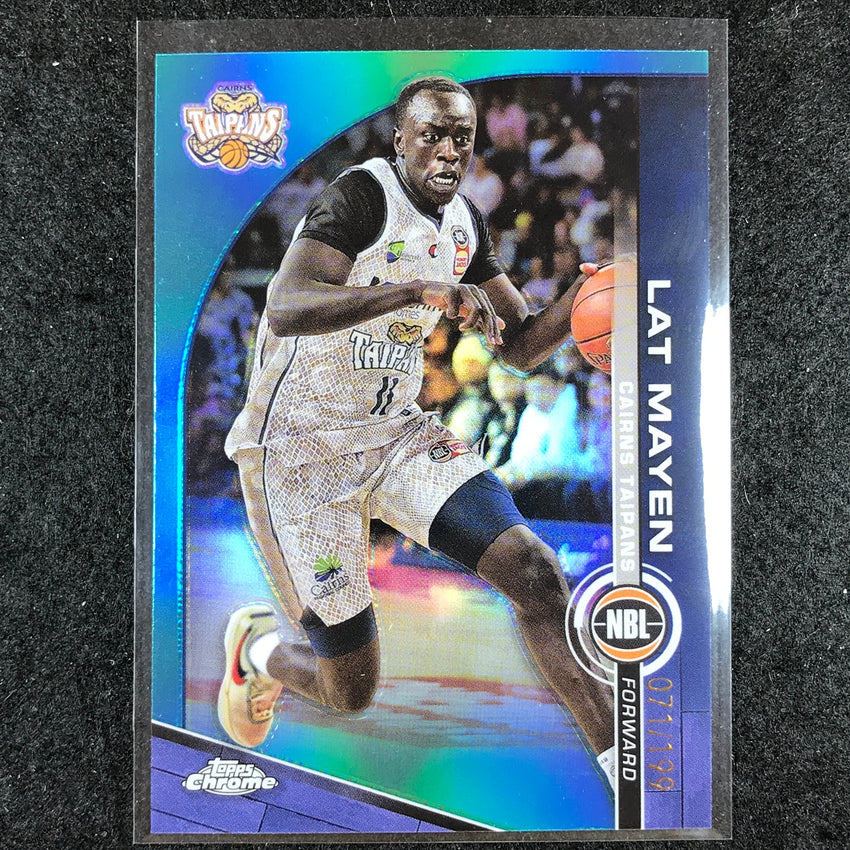 2023-24 Topps Chrome NBL LAT MAYEN Base Aqua 71/199 #25