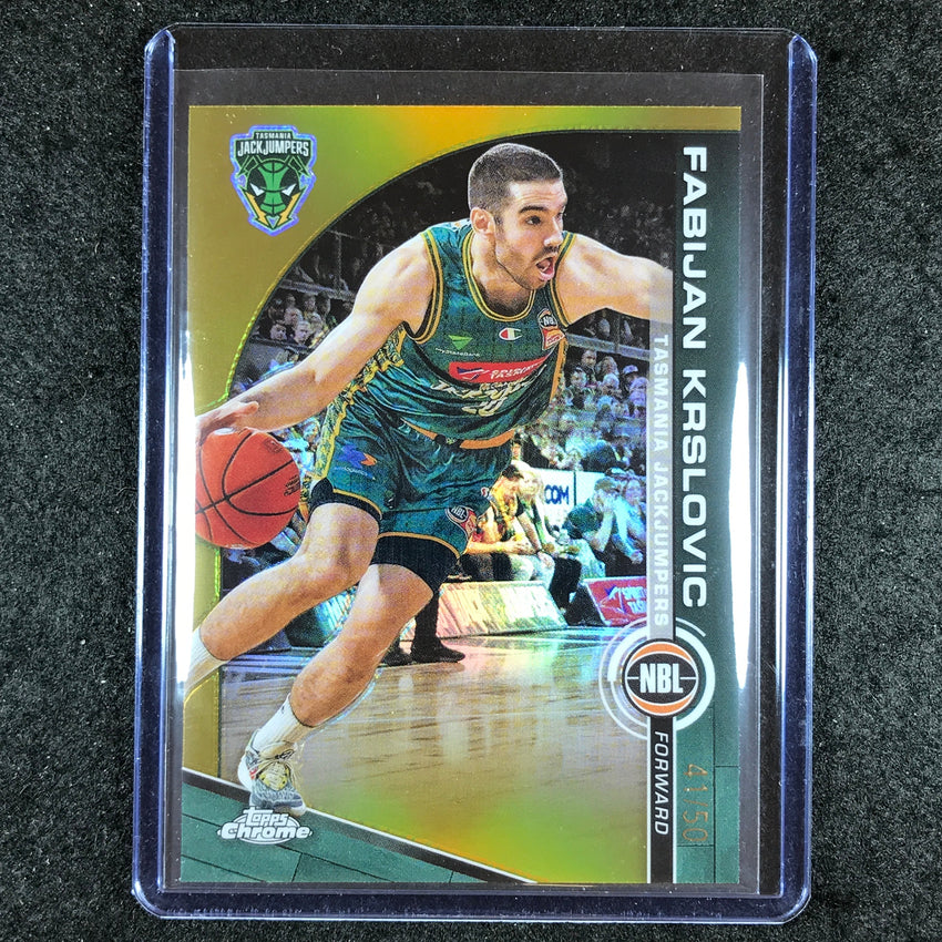 2023-24 Topps Chrome NBL FABIJAN KRSLOVIC Base Gold 41/50 #93