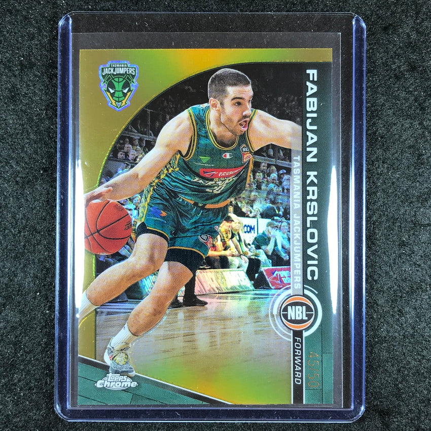 2023-24 Topps Chrome NBL FABIJAN KRSLOVIC Base Gold 45/50 #93