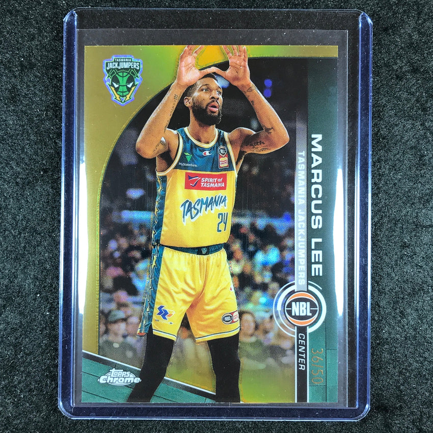 2023-24 Topps Chrome NBL MARCUS LEE Base Gold 36/50 #98
