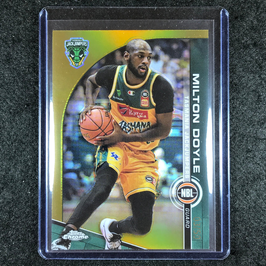 2023-24 Topps Chrome NBL MILTON DOYLE Base Gold 3/50 #99