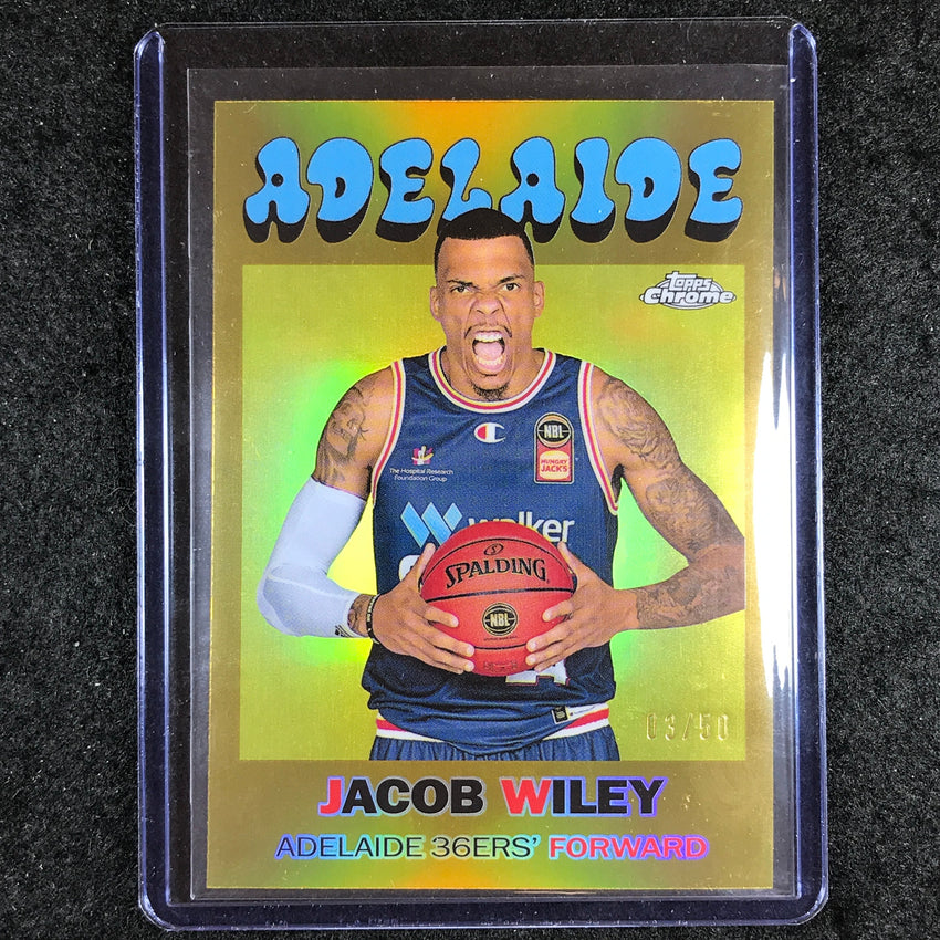 2023-24 Topps Chrome NBL JACOB WILEY 1971 Topps Gold 3/50 #2