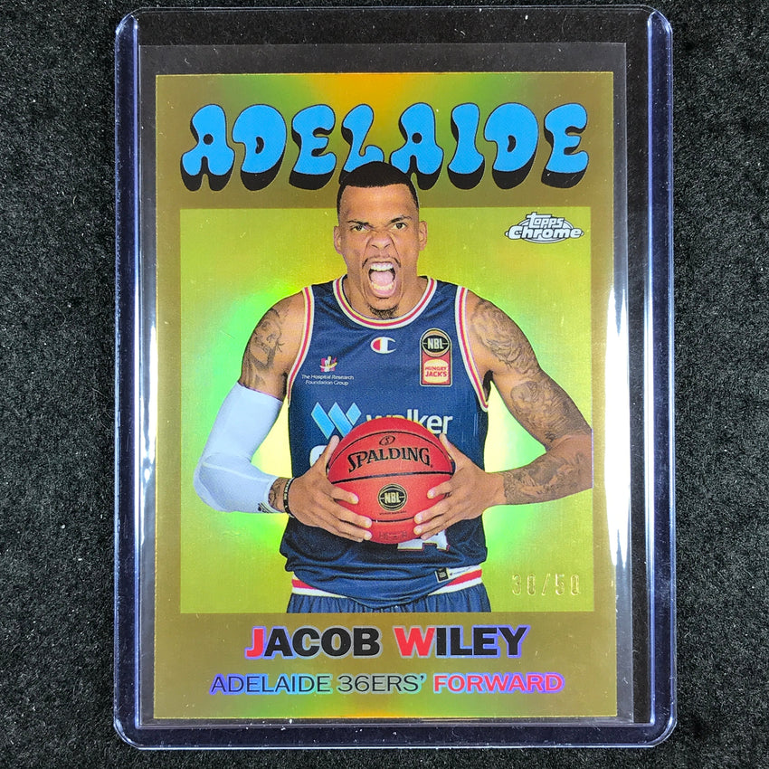2023-24 Topps Chrome NBL JACOB WILEY 1971 Topps Gold 30/50 #2