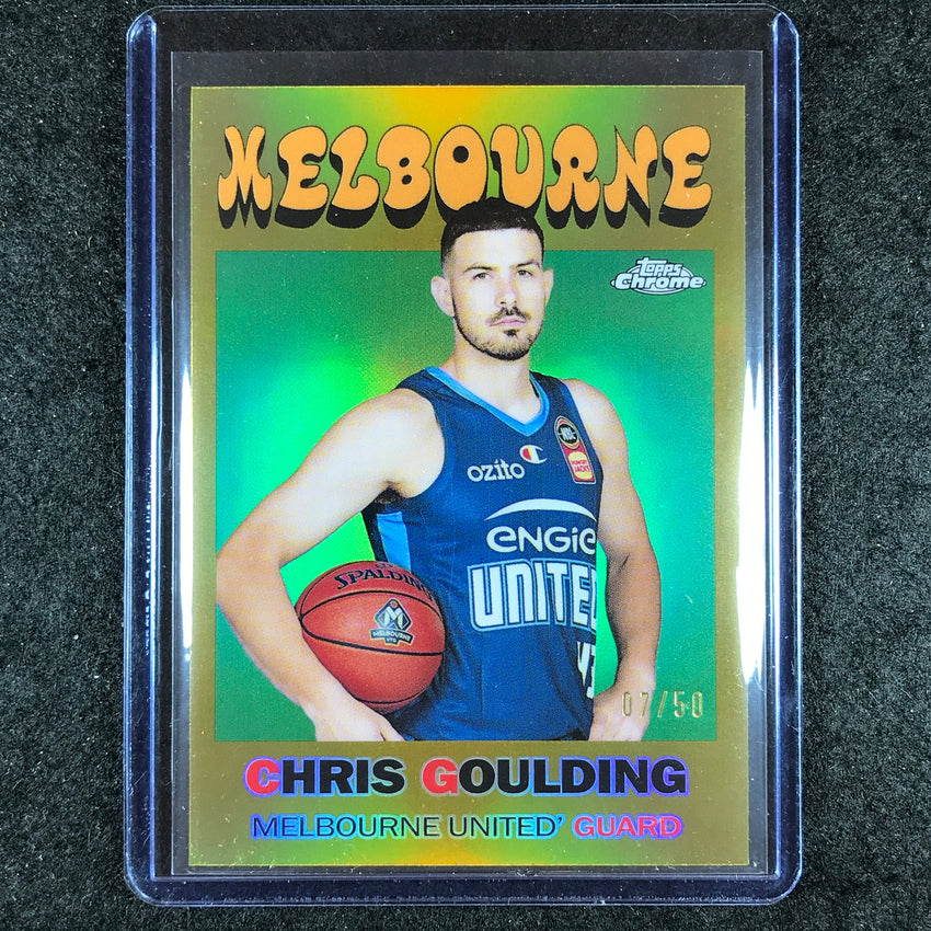 2023-24 Topps Chrome NBL CHRIS GOULDING 1971 Topps Gold 7/50 #24