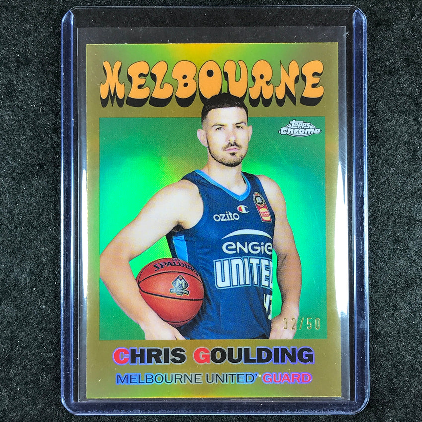 2023-24 Topps Chrome NBL CHRIS GOULDING 1971 Topps Gold 32/50 #24