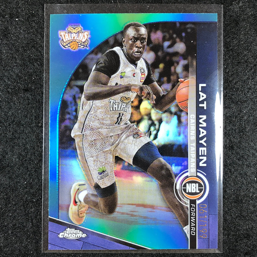 2023-24 Topps Chrome NBL LAT MAYEN Base Aqua 61/199 #25