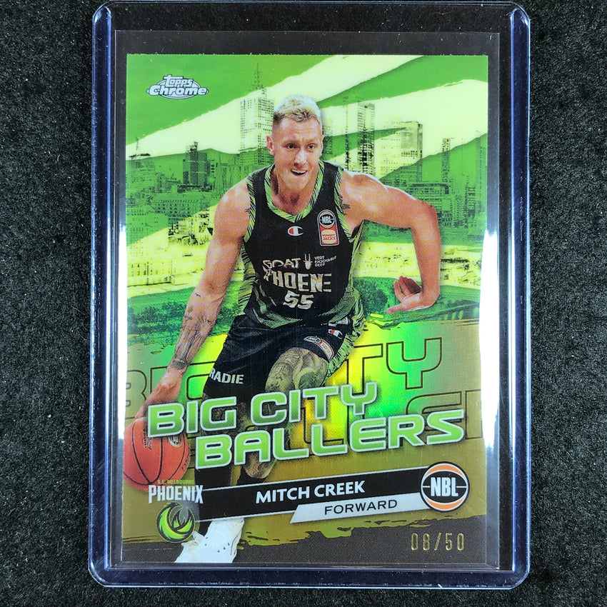 2023-24 Topps Chrome NBL MITCH CREEK Big City Ballers Gold 8/50 #20