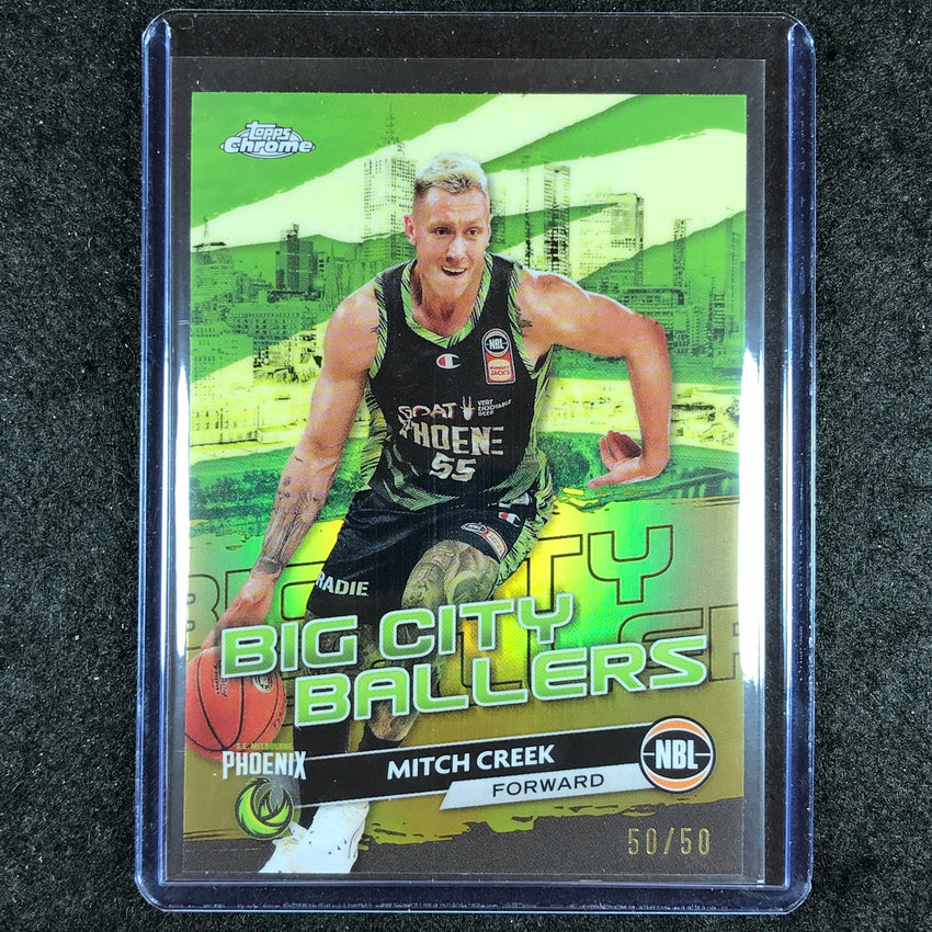 2023-24 Topps Chrome NBL MITCH CREEK Big City Ballers Gold 50/50 #20