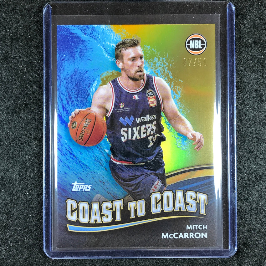 2023-24 Topps Chrome NBL MITCH MCCARRON Coast to Coast Gold 7/50 #1