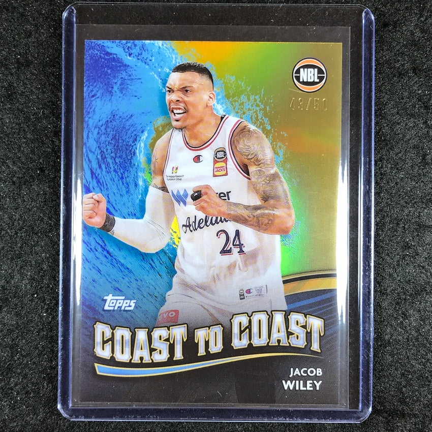 2023-24 Topps Chrome NBL JACOB WILEY Coast to Coast Gold 43/50 #2