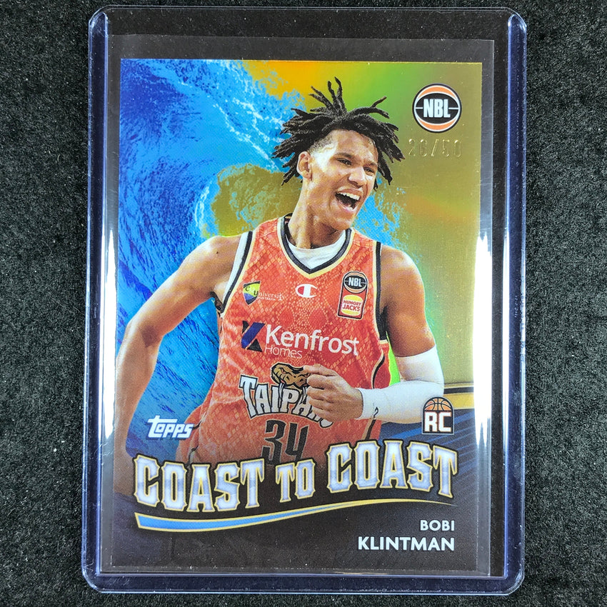 2023-24 Topps Chrome NBL BOBI KLINTMAN Coast to Coast Rookie Gold 23/50 #3