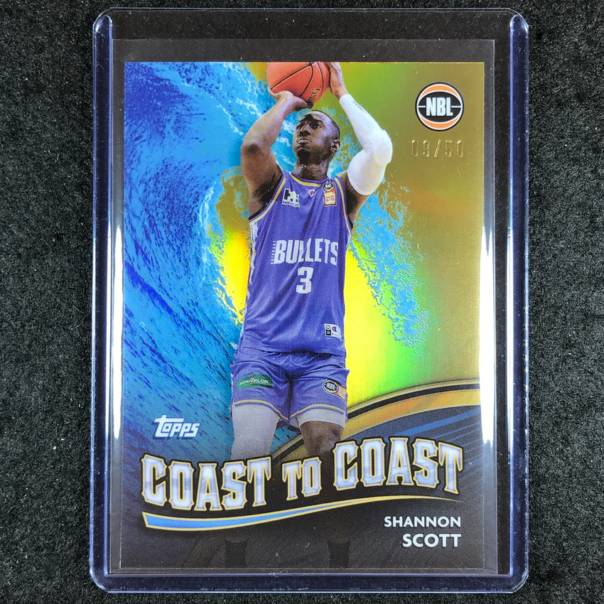 2023-24 Topps Chrome NBL SHANNON SCOTT Coast to Coast Gold 9/50 #8