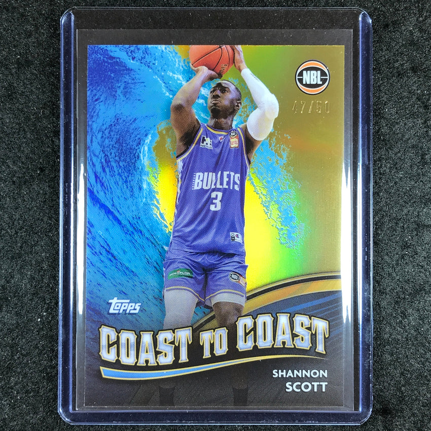 2023-24 Topps Chrome NBL SHANNON SCOTT Coast to Coast Gold 47/50 #8