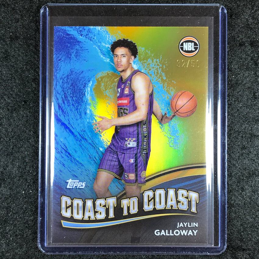 2023-24 Topps Chrome NBL JAYLIN GALLOWAY Coast to Coast Gold 32/50 #26