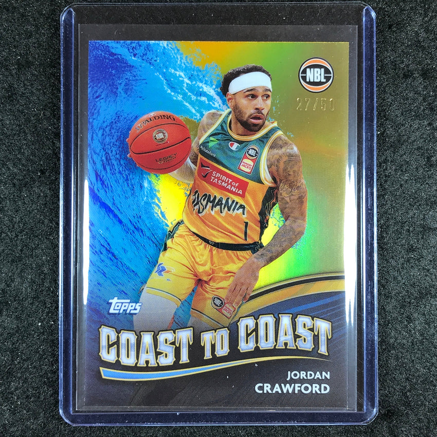 2023-24 Topps Chrome NBL JORDAN CRAWFORD Coast to Coast Gold 27/50 #27