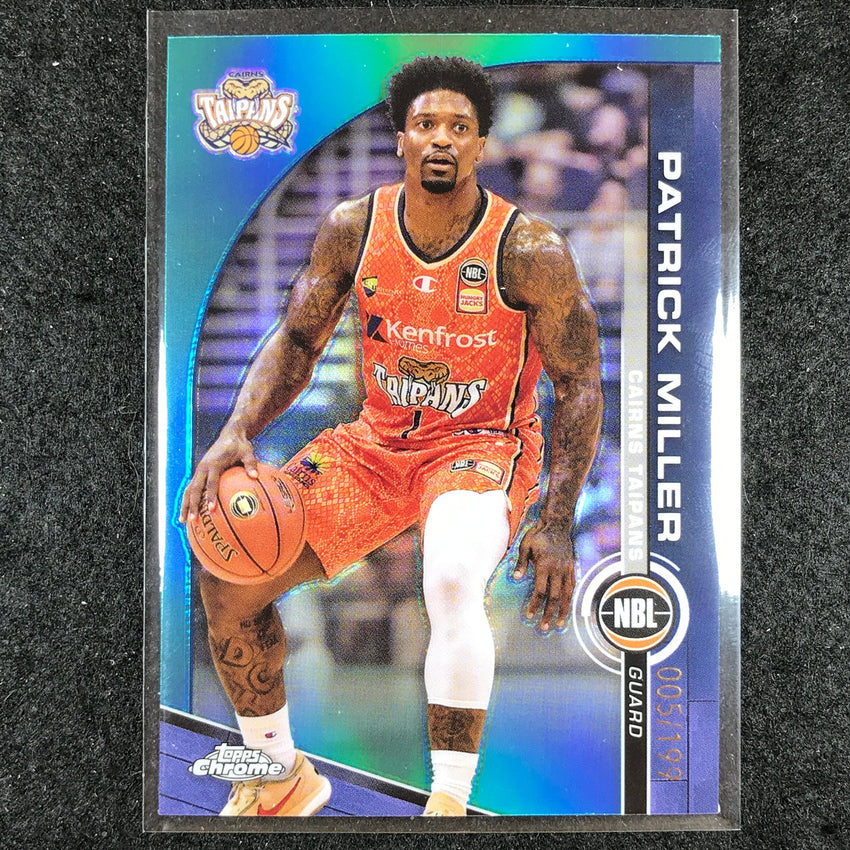 2023-24 Topps Chrome NBL PATRICK MILLER Base Aqua 5/199 #26