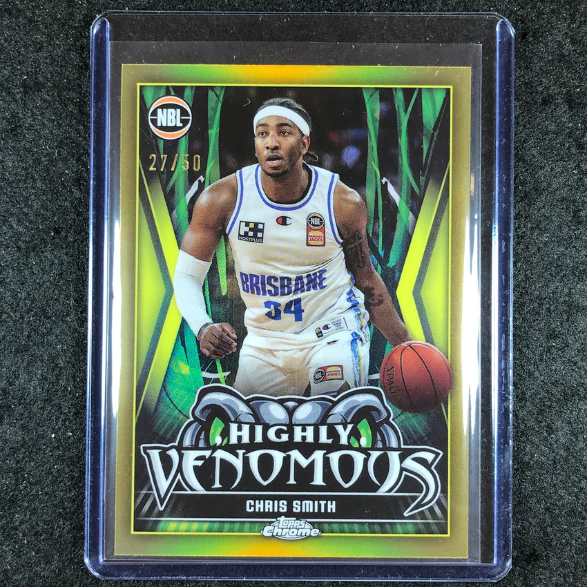 2023-24 Topps Chrome NBL CHRIS SMITH Highly Venomous Gold 27/50 #3