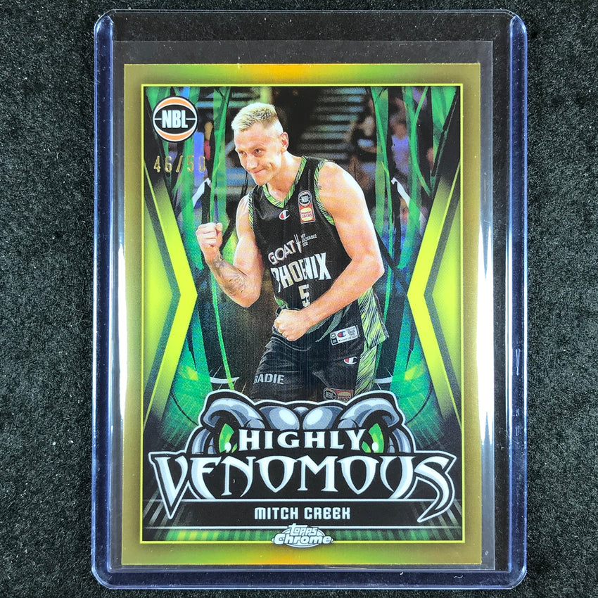 2023-24 Topps Chrome NBL MITCH CREEK Highly Venomous Gold 46/50 #9