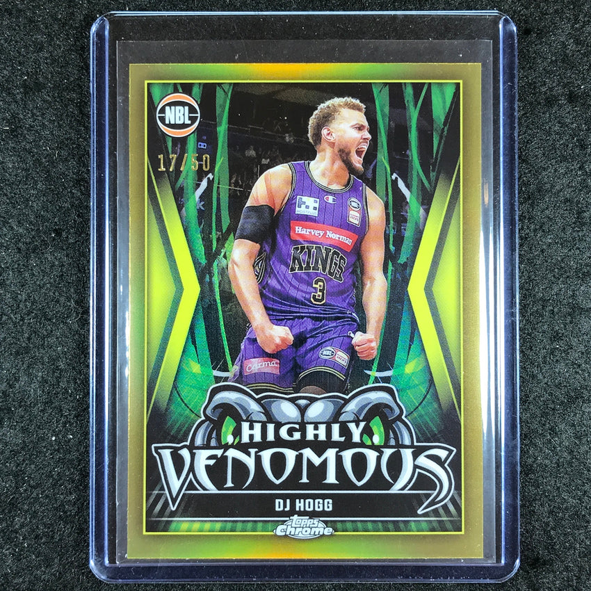 2023-24 Topps Chrome NBL DJ HOGG Highly Venomous Gold 17/50 #19