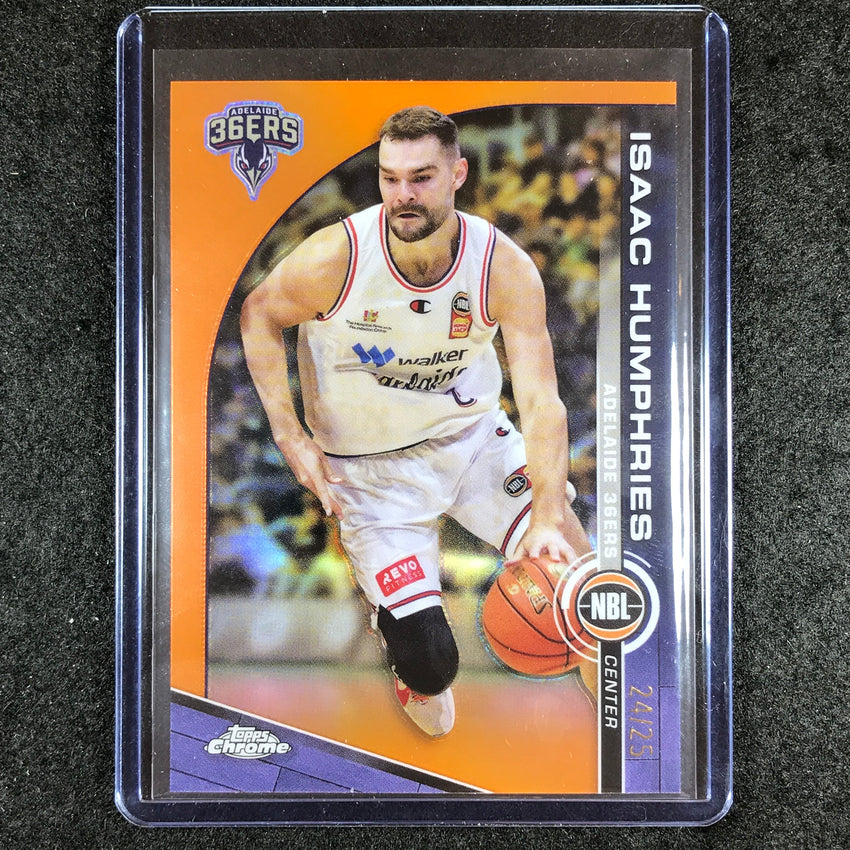 2023-24 Topps Chrome NBL ISAAC HUMPHRIES Base Orange 24/25 #3