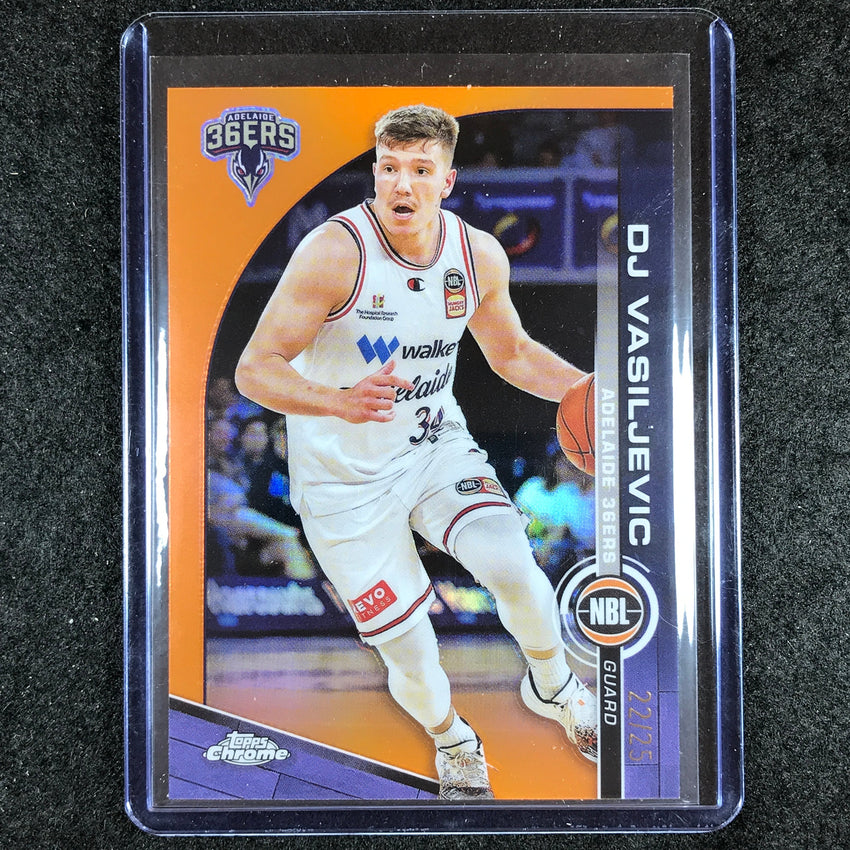 2023-24 Topps Chrome NBL DJ VASILJEVIC Base Orange 22/25 #8