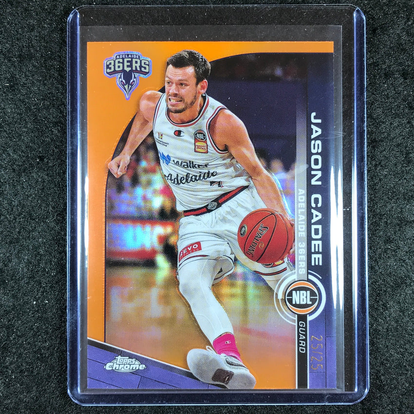 2023-24 Topps Chrome NBL JASON CADEE Base Orange 25/25 #10