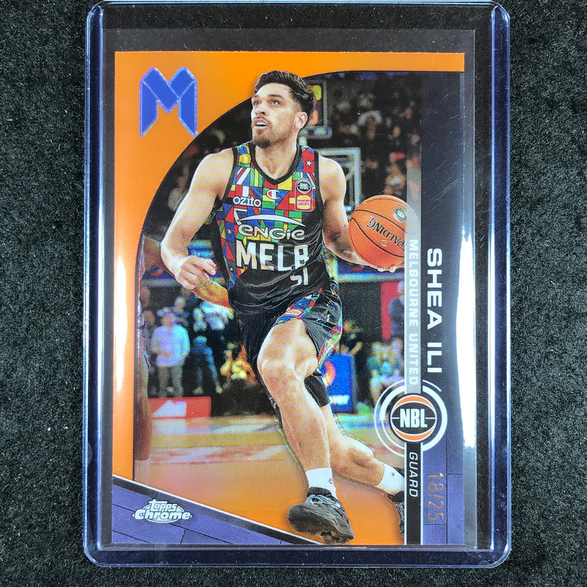 2023-24 Topps Chrome NBL SHEA ILI Base Orange 18/25 #50