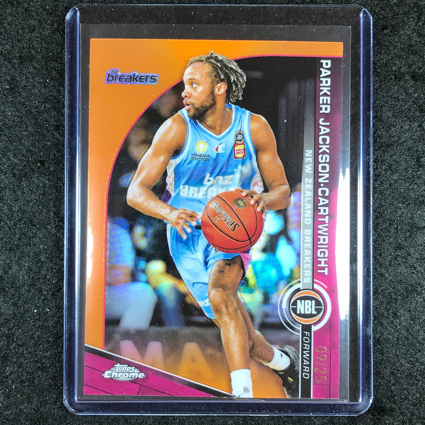 2023-24 Topps Chrome NBL PARKER JACKSON-CARTWRIGHT Base Orange 9/25 #54