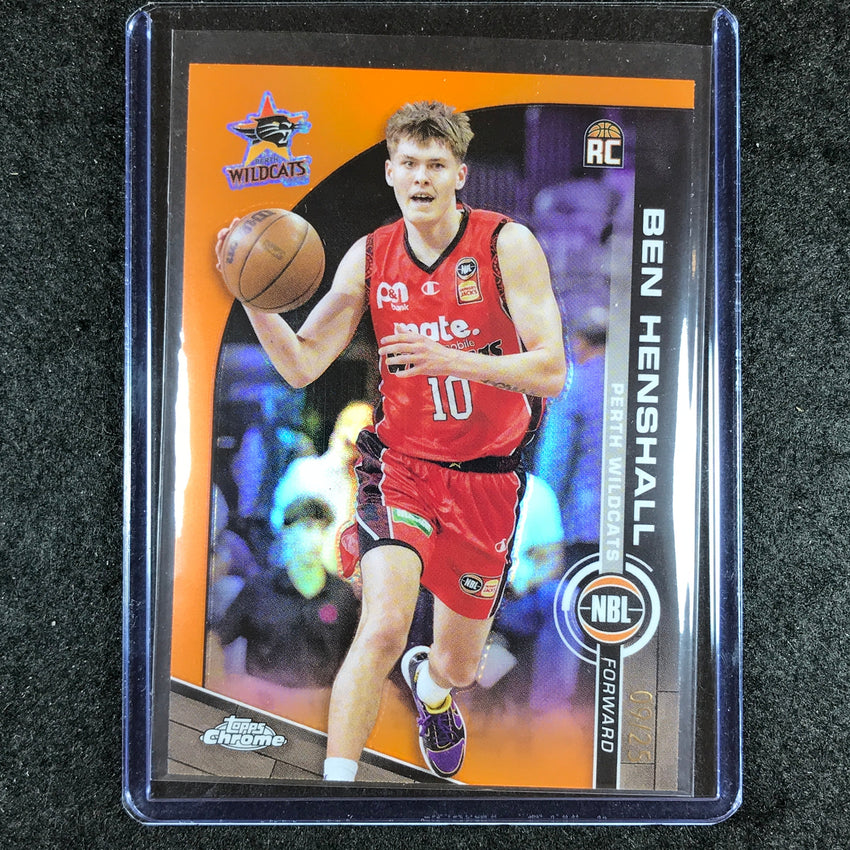 2023-24 Topps Chrome NBL BEN HENSHALL Rookie Base Orange 9/25 #62