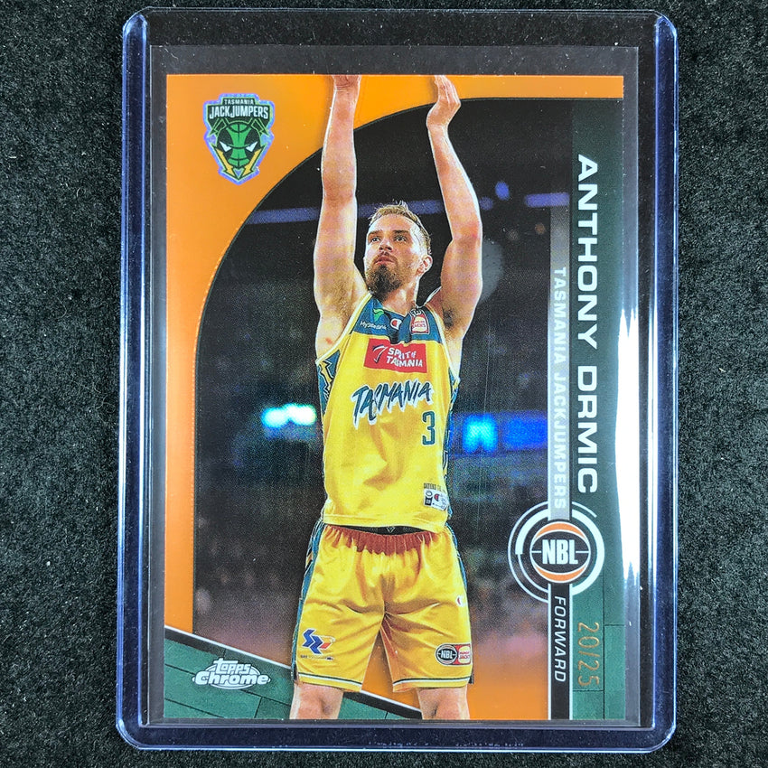 2023-24 Topps Chrome NBL ANTHONY DRMIC Base Orange 20/25 #91