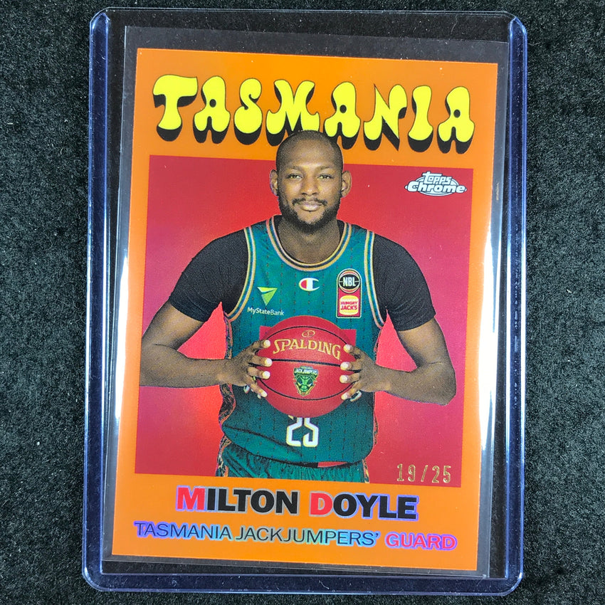 2023-24 Topps Chrome NBL MILTON DOYLE 1971 Topps Orange 19/25 #8