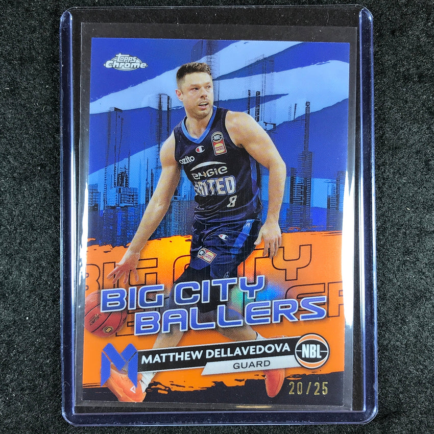 2023-24 Topps Chrome NBL MATTHEW DELLAVEDOVA Big City Ballers Orange 20/25 #12