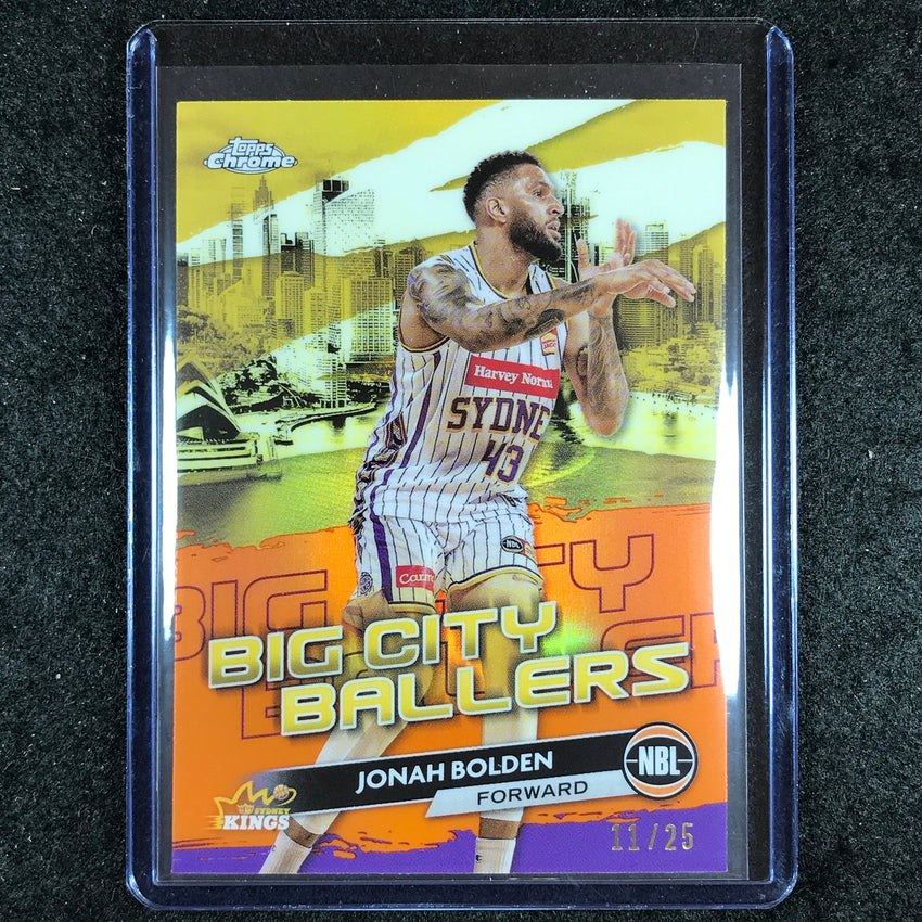 2023-24 Topps Chrome NBL JONAH BOLDEN Big City Ballers Orange 11/25 #25
