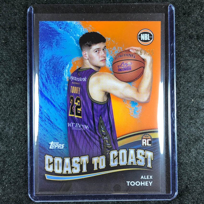 2023-24 Topps Chrome NBL ALEX TOOHEY Coast to Coast Rookie Orange 6/25 #4