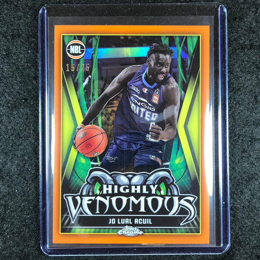 2023-24 Topps Chrome NBL JO LUAL ACUIL Highly Venomous Orange 15/25 #8