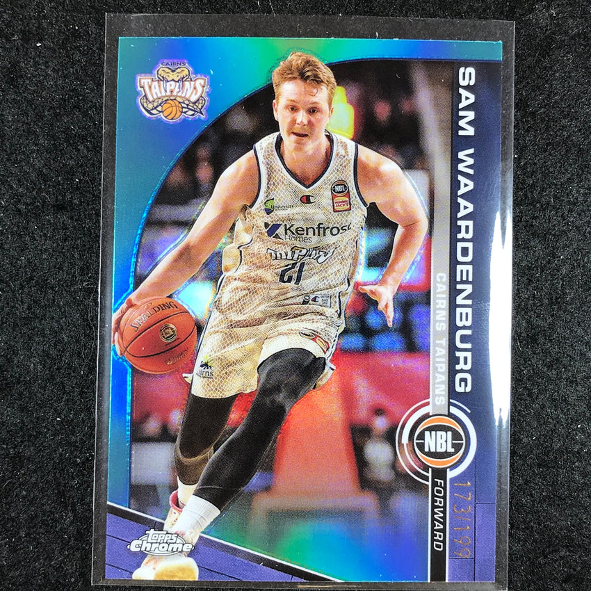 2023-24 Topps Chrome NBL SAM WAARDENBURG Base Aqua 173/199 #28