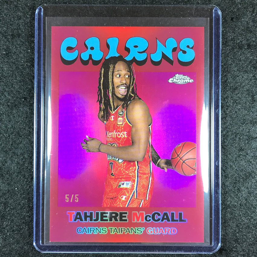 2023-24 Topps Chrome NBL TAHJERE MCCALL 1971 Topps Red 5/5 #12