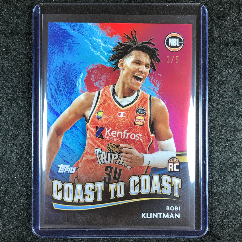2023-24 Topps Chrome NBL BOBI KLINTMAN Coast to Coast Rookie Red 1/5 #3