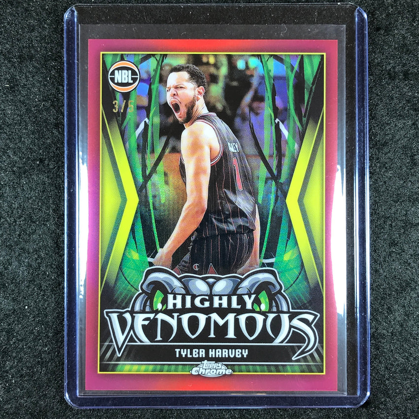 2023-24 Topps Chrome NBL TYLER HARVEY Highly Venomous Red 3/5 #11