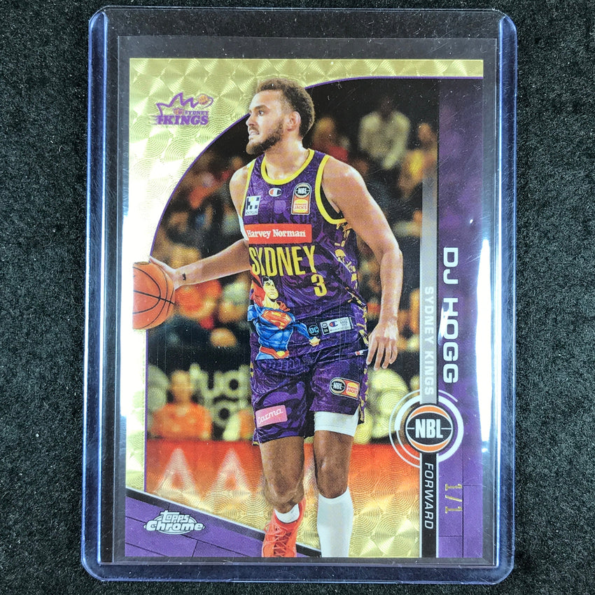2023-24 Topps Chrome NBL DJ HOGG Base Superfractor 1/1 #84